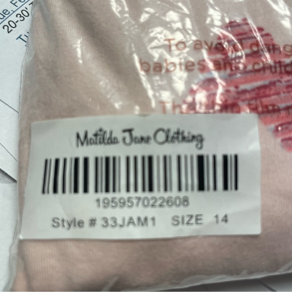 ❌SOLD 💕NWT Matilda Jane Hearts « Fairy Dust Allover » Pajamas Girl's Size 14 - Picture 9 of 9